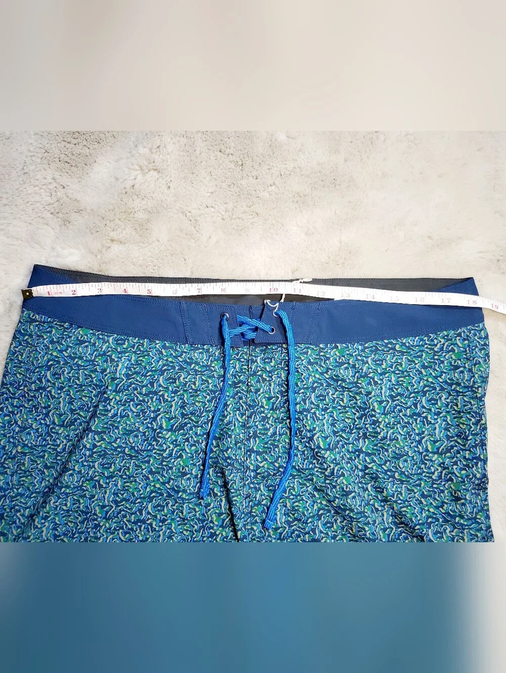 Patagonia Hydro Series Board Shorts Men's 36 Blue Green Surf Swim Beach Outdoor